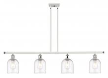 Innovations Lighting 516-4I-WPC-G558-6CL - Bella - 4 Light - 48 inch - White Polished Chrome - Cord hung - Island Light