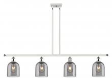  516-4I-WPC-G558-6SM - Bella - 4 Light - 48 inch - White Polished Chrome - Cord hung - Island Light