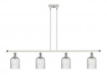  516-4I-WPC-G559-5SDY - Bridal Veil - 4 Light - 48 inch - White Polished Chrome - Cord hung - Island Light