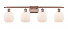 Innovations Lighting 516-4W-AC-G101 - Belfast - 4 Light - 36 inch - Antique Copper - Bath Vanity Light