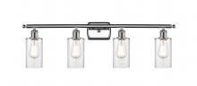  516-4W-PC-G802 - Clymer - 4 Light - 34 inch - Polished Chrome - Bath Vanity Light