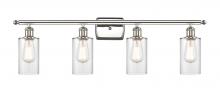 Innovations Lighting 516-4W-PN-G802 - Clymer - 4 Light - 34 inch - Polished Nickel - Bath Vanity Light