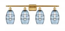 Innovations Lighting 516-4W-SG-G557-6BL - Vaz - 4 Light - 36 inch - Satin Gold - Bath Vanity Light