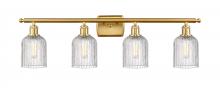 Innovations Lighting 516-4W-SG-G559-5CL - Bridal Veil - 4 Light - 35 inch - Satin Gold - Bath Vanity Light