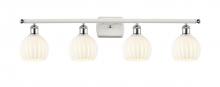 Innovations Lighting 516-4W-WPC-G1217-6WV - White Venetian - 4 Light - 36 inch - White Polished Chrome - Bath Vanity Light