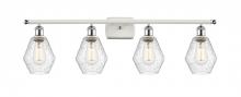 Innovations Lighting 516-4W-WPC-G654-6 - Cindyrella - 4 Light - 36 inch - White Polished Chrome - Bath Vanity Light