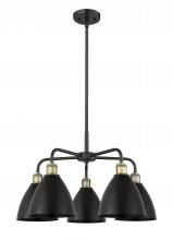 Innovations Lighting 516-5CR-BAB-MBD-75-BK - Bristol - 5 Light - 26 inch - Black Antique Brass - Chandelier