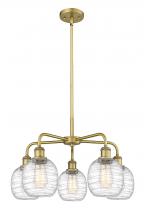 Innovations Lighting 516-5CR-BB-G1013 - Belfast - 5 Light - 24 inch - Brushed Brass - Chandelier