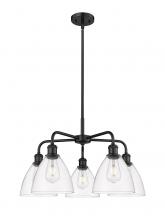 Innovations Lighting 516-5CR-BK-GBD-752 - Bristol - 5 Light - 26 inch - Matte Black - Chandelier