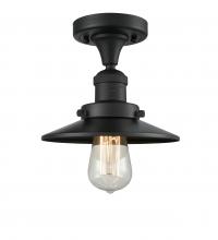 Innovations Lighting 517-1CH-BK-M6 - Railroad - 1 Light - 7 inch - Matte Black - Semi-Flush Mount