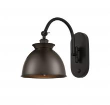  518-1W-OB-M14-OB - Adirondack - 1 Light - 8 inch - Oil Rubbed Bronze - Sconce