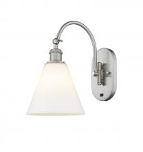 Innovations Lighting 518-1W-SN-GBC-81 - Berkshire - 1 Light - 8 inch - Brushed Satin Nickel - Sconce