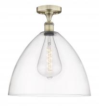 Innovations Lighting 616-1F-AB-GBD-162 - Bristol - 1 Light - 16 inch - Antique Brass - Semi-Flush Mount