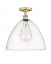 Innovations Lighting 616-1F-BB-GBD-162 - Bristol - 1 Light - 16 inch - Brushed Brass - Semi-Flush Mount