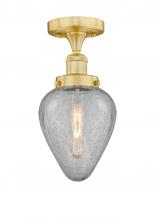 Innovations Lighting 616-1F-SG-G165 - Geneseo - 1 Light - 7 inch - Satin Gold - Semi-Flush Mount