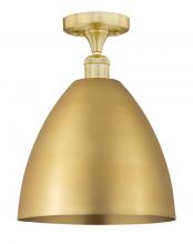 Innovations Lighting 616-1F-SG-MBD-12-SG - Bristol - 1 Light - 12 inch - Satin Gold - Semi-Flush Mount