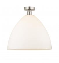 Innovations Lighting 616-1F-SN-GBD-161 - Bristol - 1 Light - 16 inch - Brushed Satin Nickel - Semi-Flush Mount