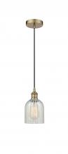 Innovations Lighting 616-1P-AB-G2511 - Caledonia - 1 Light - 5 inch - Antique Brass - Cord hung - Mini Pendant