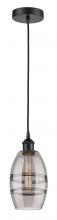 Innovations Lighting 616-1P-BK-G557-6SM - Vaz - 1 Light - 6 inch - Matte Black - Cord hung - Mini Pendant