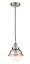 Innovations Lighting 616-1PH-SN-HFS-61-SN - Hampden - 1 Light - 7 inch - Brushed Satin Nickel - Cord hung - Mini Pendant