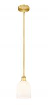 Innovations Lighting 616-1S-SG-G558-6GWH - Bella - 1 Light - 6 inch - Satin Gold - Cord hung - Mini Pendant