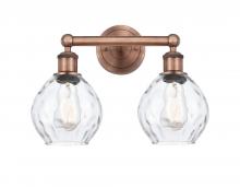 Innovations Lighting 616-2W-AC-G362 - Waverly - 2 Light - 15 inch - Antique Copper - Bath Vanity Light