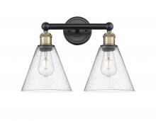 Innovations Lighting 616-2W-BAB-GBC-84 - Berkshire - 2 Light - 17 inch - Black Antique Brass - Bath Vanity Light