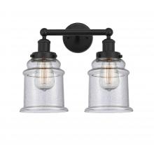 Innovations Lighting 616-2W-BK-G184 - Canton - 2 Light - 15 inch - Matte Black - Bath Vanity Light