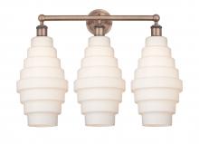 Innovations Lighting 616-3W-AC-G671-8 - Cascade - 3 Light - 26 inch - Antique Copper - Bath Vanity Light