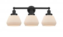 Innovations Lighting 616-3W-BK-G171 - Fulton - 3 Light - 25 inch - Matte Black - Bath Vanity Light