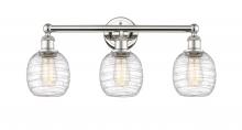 Innovations Lighting 616-3W-PN-G1013 - Belfast - 3 Light - 24 inch - Polished Nickel - Bath Vanity Light