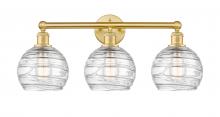 Innovations Lighting 616-3W-SG-G1213-8 - Athens Deco Swirl - 3 Light - 26 inch - Satin Gold - Bath Vanity Light