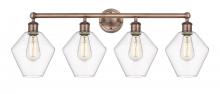 Innovations Lighting 616-4W-AC-G652-8 - Cindyrella - 4 Light - 35 inch - Antique Copper - Bath Vanity Light