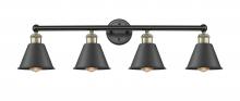 Innovations Lighting 616-4W-BAB-M8-BK - Edison - 4 Light - 34 inch - Black Antique Brass - Bath Vanity Light