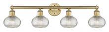 Innovations Lighting 616-4W-BB-G555-6CL - Ithaca - 4 Light - 33 inch - Brushed Brass - Bath Vanity Light