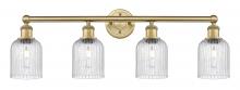  616-4W-BB-G559-5SDY - Bridal Veil - 4 Light - 32 inch - Brushed Brass - Bath Vanity Light