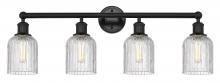 Innovations Lighting 616-4W-BK-G559-5CL - Bridal Veil - 4 Light - 32 inch - Matte Black - Bath Vanity Light