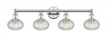 Innovations Lighting 616-4W-PN-G555-6CL - Ithaca - 4 Light - 33 inch - Polished Nickel - Bath Vanity Light