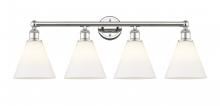  616-4W-PN-GBC-81 - Berkshire - 4 Light - 35 inch - Polished Nickel - Bath Vanity Light