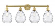 Innovations Lighting 616-4W-SG-G372 - Waverly - 4 Light - 35 inch - Satin Gold - Bath Vanity Light