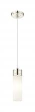 Innovations Lighting 617-1P-PN-G617-8SWH - Boreas - 1 Light - 3 inch - Polished Nickel - Cord Hung - Mini Pendant