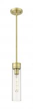  617-1S-AB-G617-11CL - Boreas - 1 Light - 3 inch - Antique Brass - Stem Hung - Mini Pendant