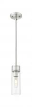 Innovations Lighting 617-1S-SN-G617-8CL - Boreas - 1 Light - 3 inch - Satin Nickel - Stem Hung - Mini Pendant