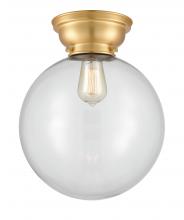 Innovations Lighting 623-1F-SG-G202-12-LED - Beacon - 1 Light - 12 inch - Satin Gold - Flush Mount