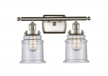 Innovations Lighting 916-2W-SN-G184 - Canton - 2 Light - 16 inch - Brushed Satin Nickel - Bath Vanity Light