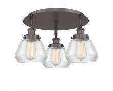 Innovations Lighting 916-3C-OB-G172 - Fulton - 3 Light - 19 inch - Oil Rubbed Bronze - Flush Mount