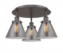 Innovations Lighting 916-3C-OB-G43 - Cone - 3 Light - 20 inch - Oil Rubbed Bronze - Flush Mount