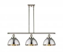 Innovations Lighting 916-3I-PN-MFD-10-PN - Derby - 3 Light - 36 inch - Polished Nickel - Stem Hung - Island Light