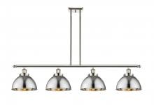 Innovations Lighting 916-4I-PN-MFD-10-PN - Derby - 4 Light - 48 inch - Polished Nickel - Stem Hung - Island Light