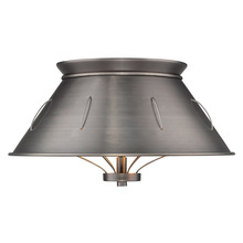 Golden 7917-FM AS - Whitaker Flush Mount in Aged Steel